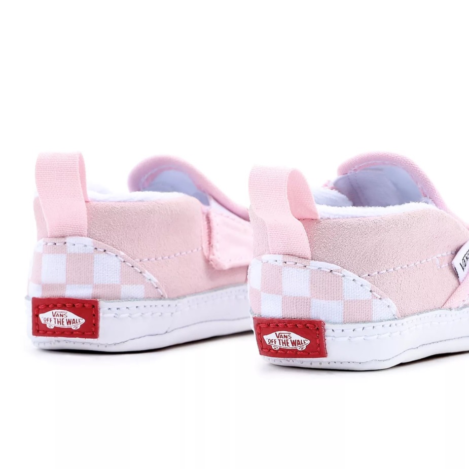 βαν για βρέφη σκακιέρα Slip-on V παπούτσια κούνιας (0-1 έτους) ροζ