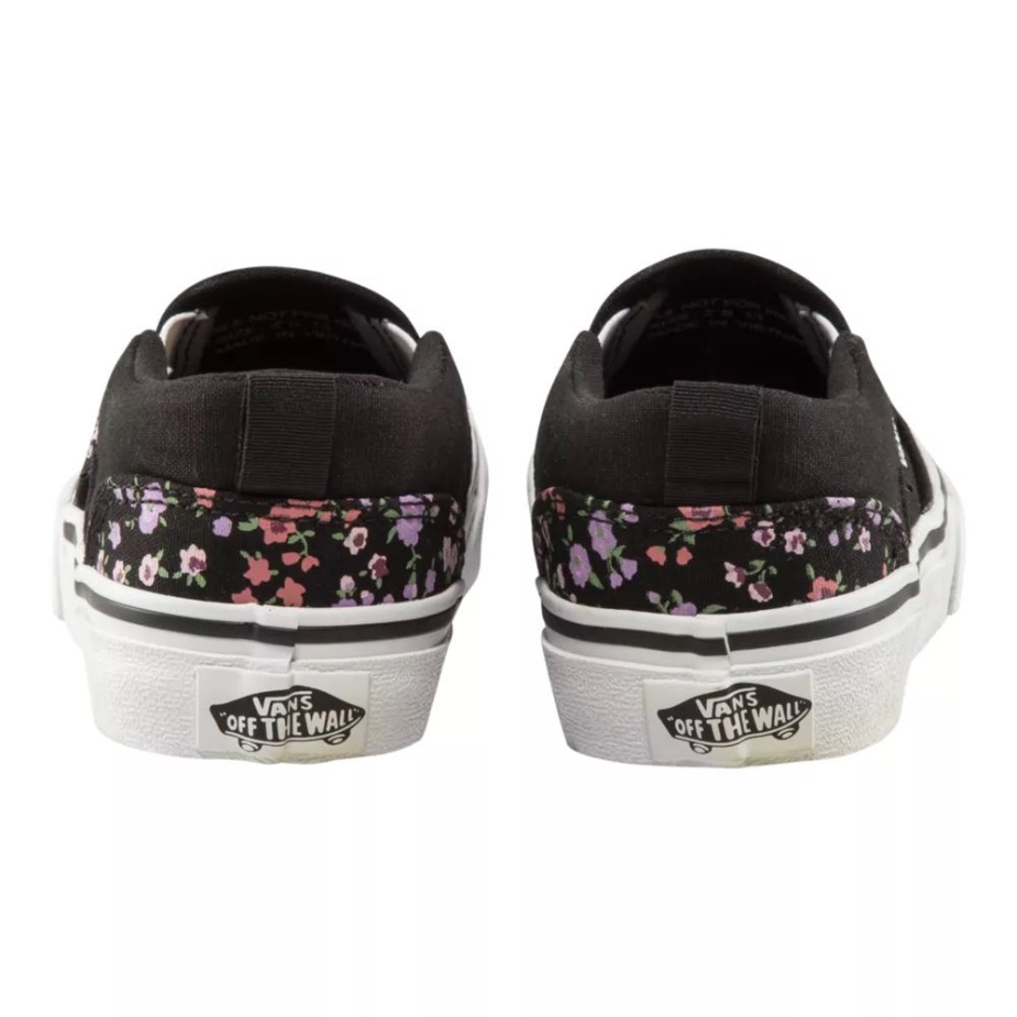 βαν για κοριτσάκια τάξη/προσχολική ηλικία Asher Ditsy Floral Skate παπούτσια Ditsy Floral μαύρο-άσπρο