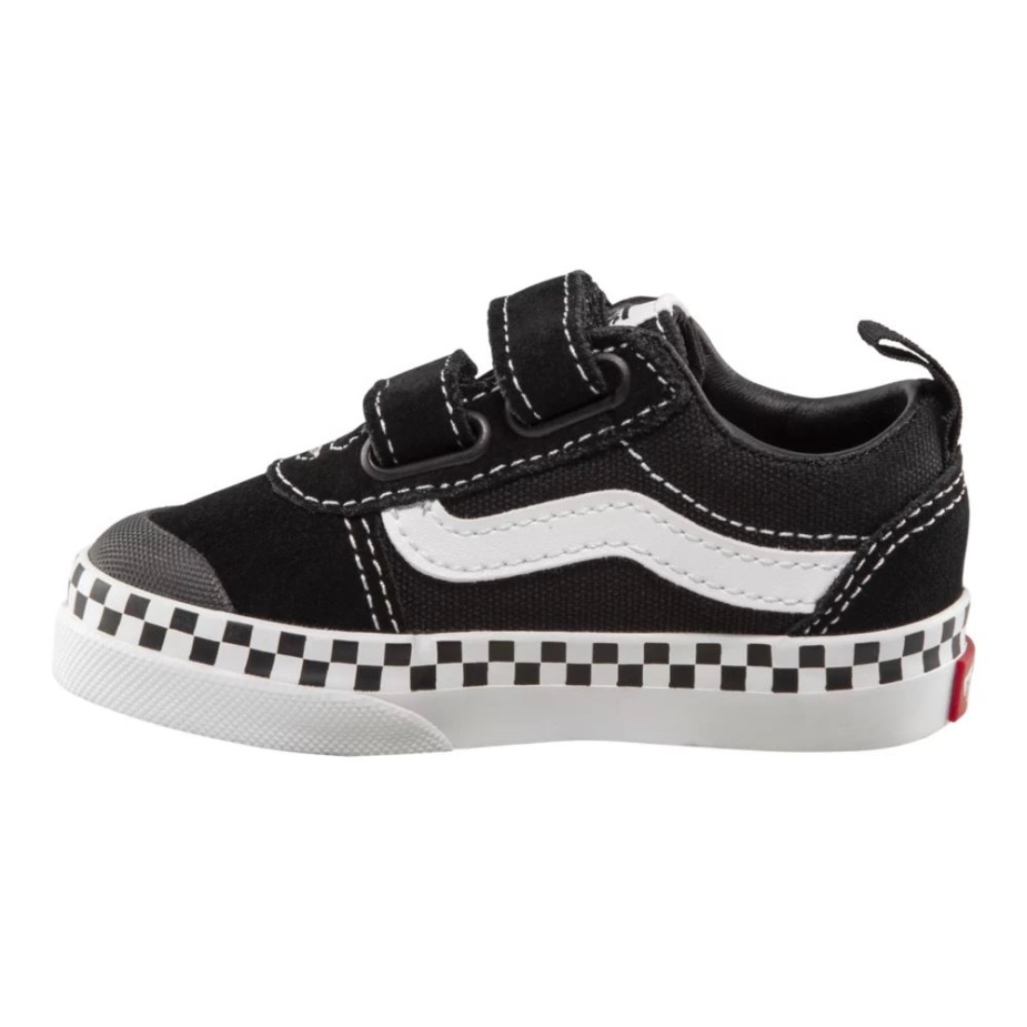 βαν για νήπια παιδική πτέρυγα V Dw Skate Shoes Checker Foxing Black