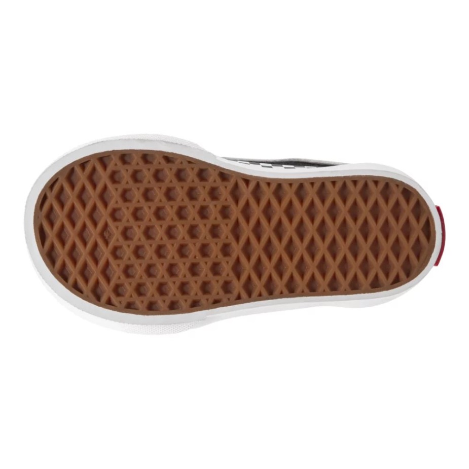 βαν για νήπια παιδική πτέρυγα V Dw Skate Shoes Checker Foxing Black