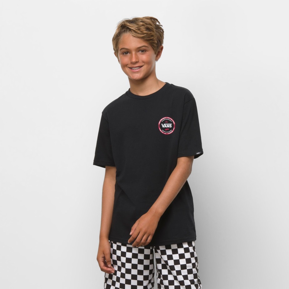 βαν για παιδιά με λογότυπο μπλουζάκι σε μαύρο χρώμα