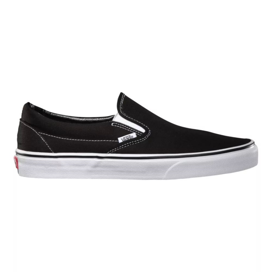 βαν γυναικεία κλασικά παπούτσια Skate Sneakers Low Top Slip σε αναπνεύσιμο μαύρο