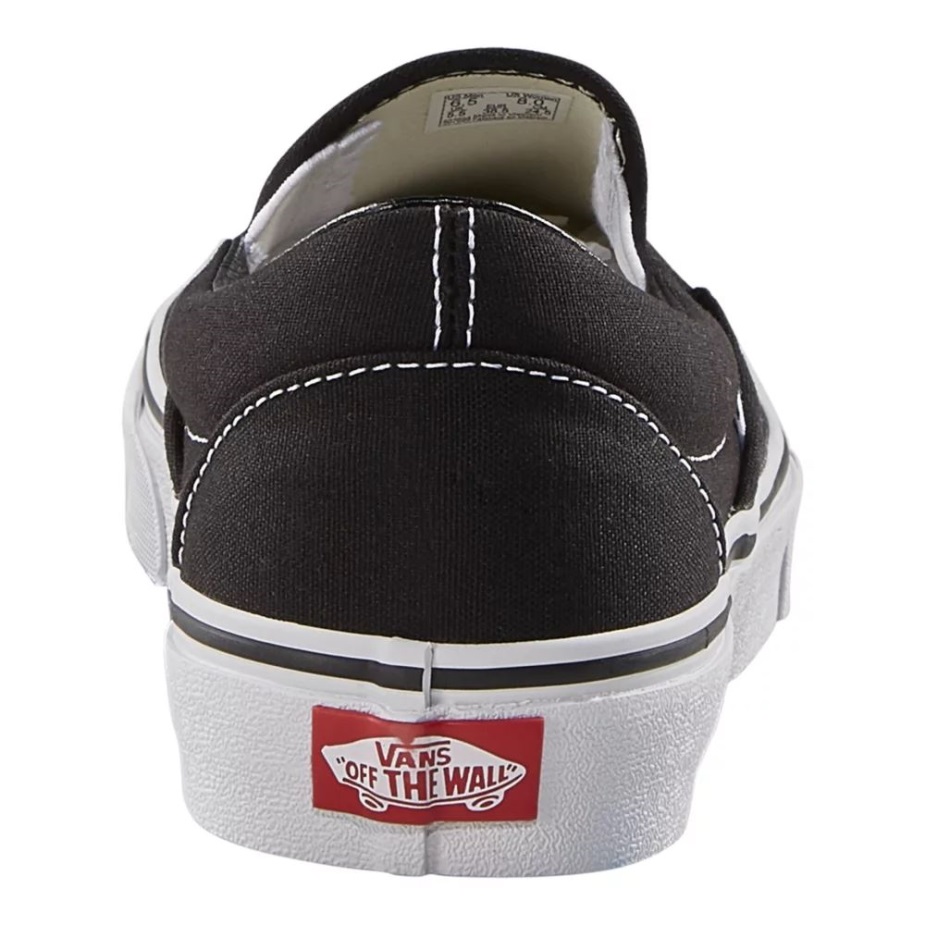 βαν γυναικεία κλασικά παπούτσια Skate Sneakers Low Top Slip σε αναπνεύσιμο μαύρο