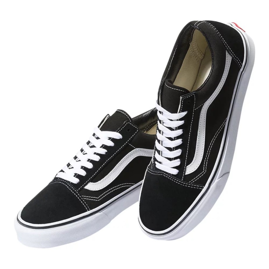 βαν γυναικεία παλιά Skool Skate παπούτσια Sneakers Low Top Slip σε αναπνεύσιμη κρέμα