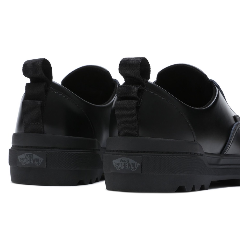 βαν δερμάτινα κολφάξ χαμηλά παπούτσια μαύρα