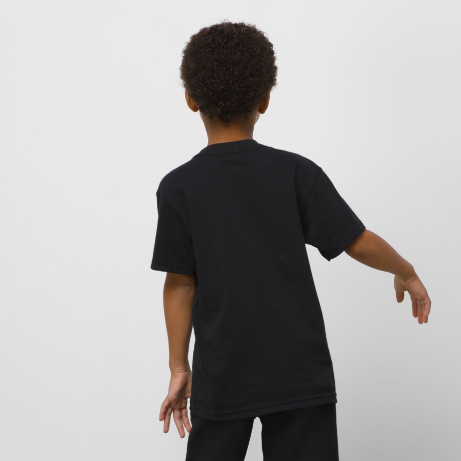 βαν μικροπαιδια με εμπριμέ μπλουζάκι μαύρο-μαύρο-άσπρο