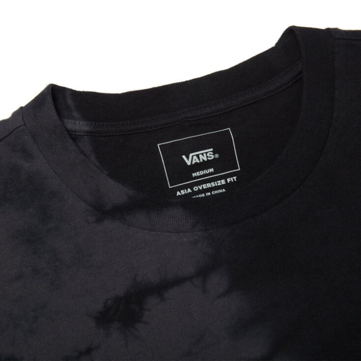 βαν μισοδεμένο κοντομάνικο μπλουζάκι ασφάλτινο πλύσιμο