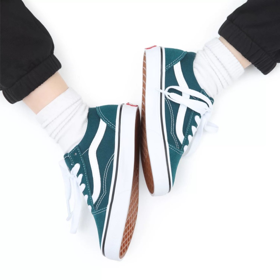 βαν νεανικα παπουτσια σχολειου (8-14 χρονων) πρασινα