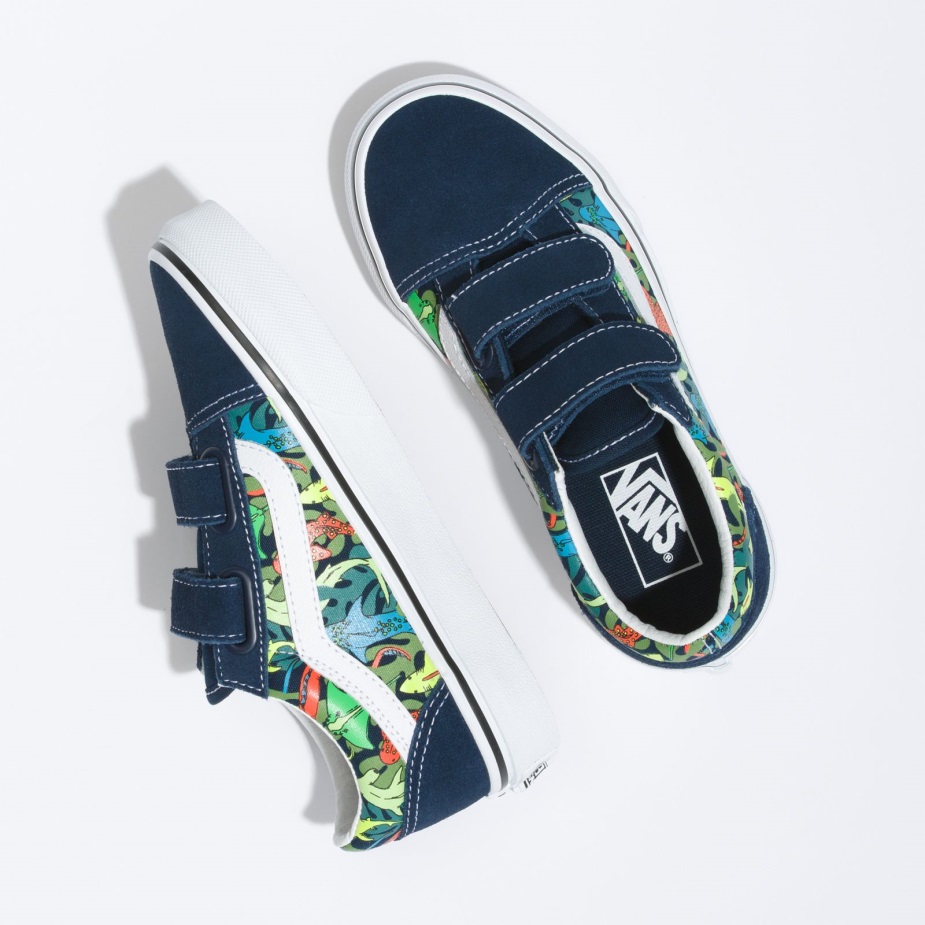 βαν παιδια παλιο Skool V Glow Sharks Dress Blues