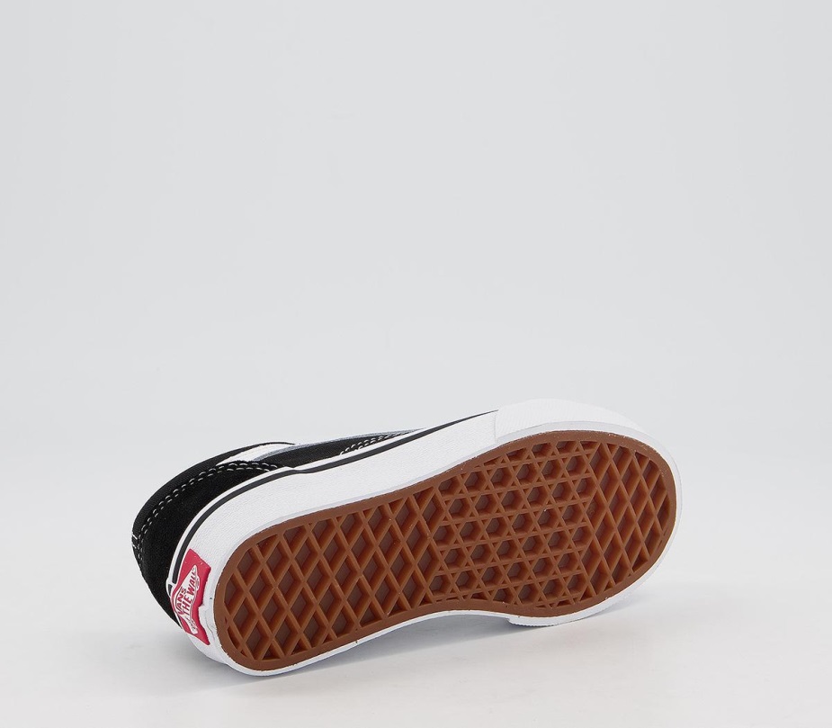 βαν παλιά Skool δαντέλα παιδικά εκπαιδευτικά μαύρο αληθινό λευκό