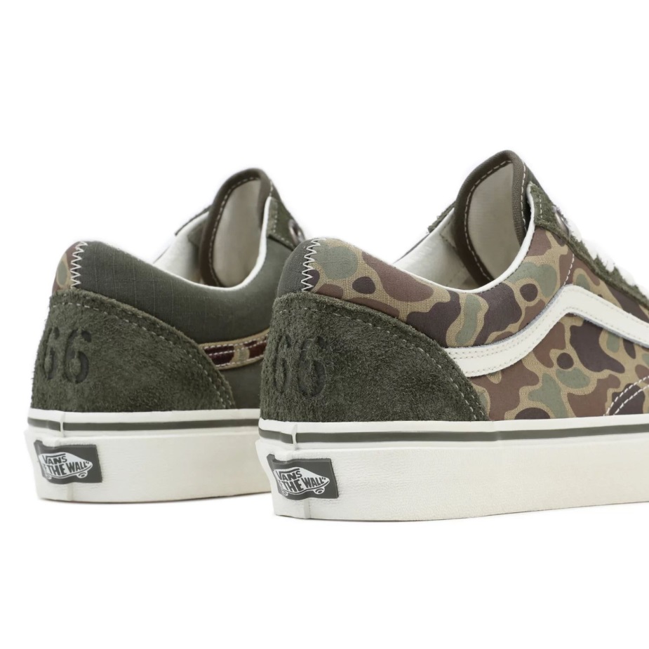 βαν παλιά παπούτσια Skool πράσινα-λευκά