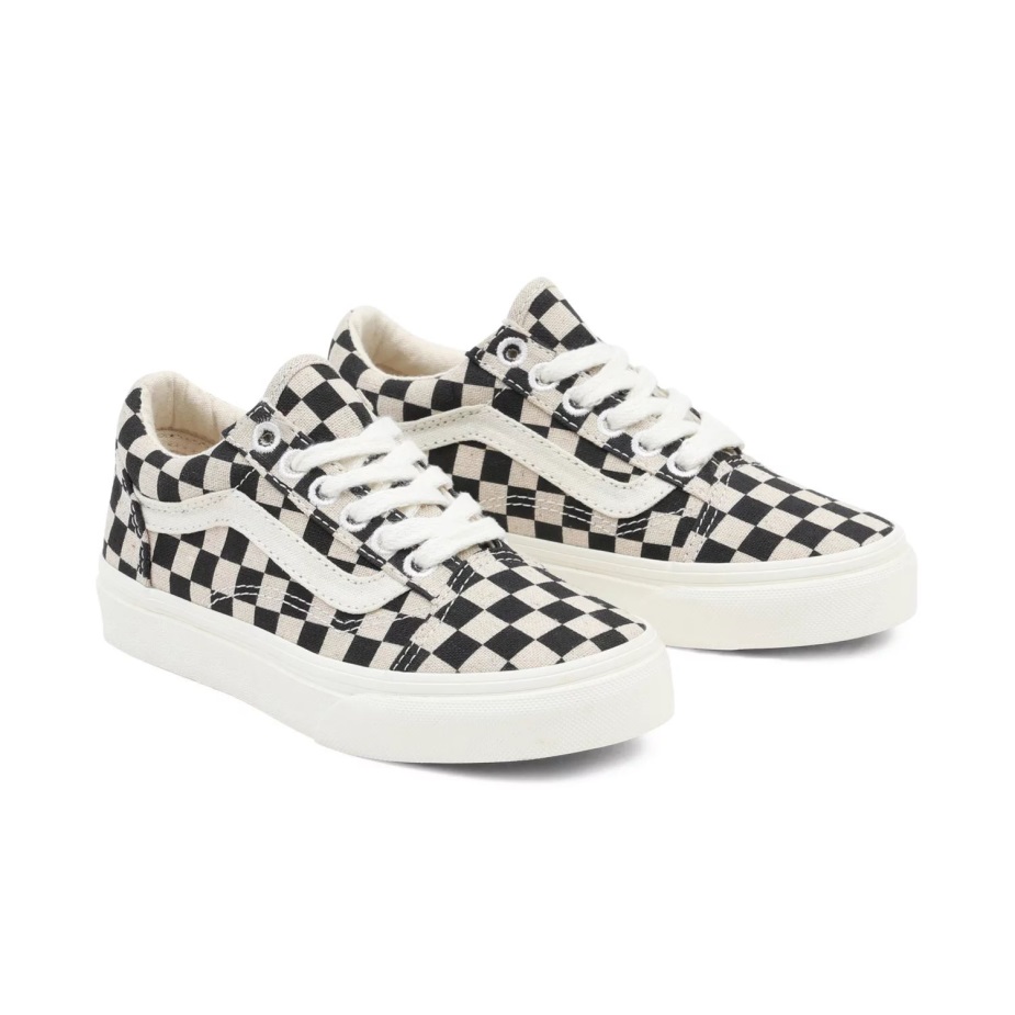 βαν παπουτσια παλια Skool (4-8 χρονων) παιδικα μαυρο-ασπρο