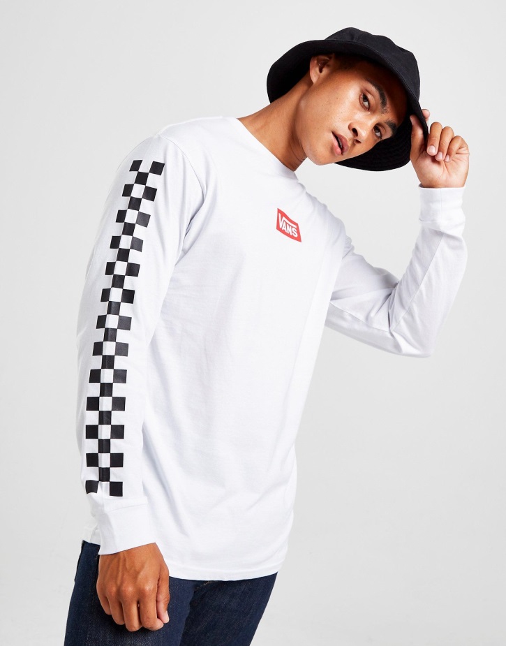 βαν σε όλο τον κόσμο μακρυμάνικο μπλουζάκι λευκό