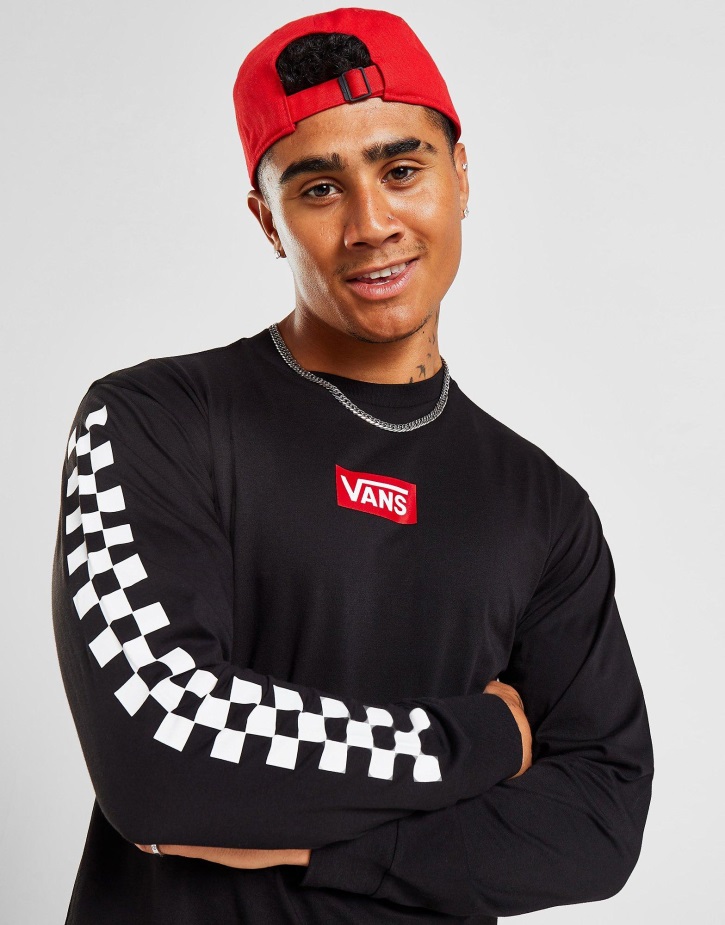 βαν σε όλο τον κόσμο μακρυμάνικο μπλουζάκι μαύρο