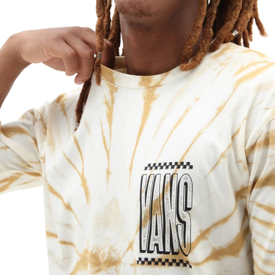 βαν ψηλού τύπου γραβάτα βαφή μπλουζάκι μπεζ