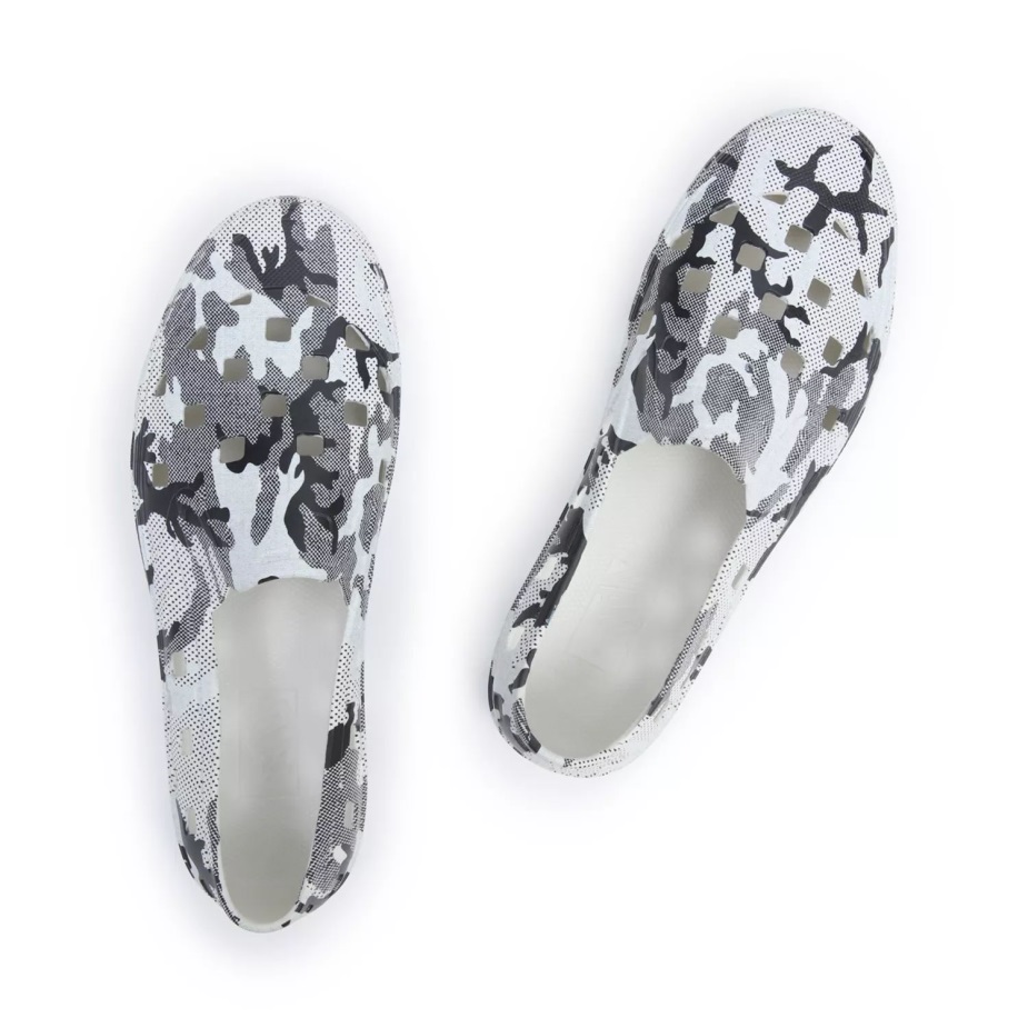 βανάκια Slip-on Trk παπούτσια γκρι-λευκό