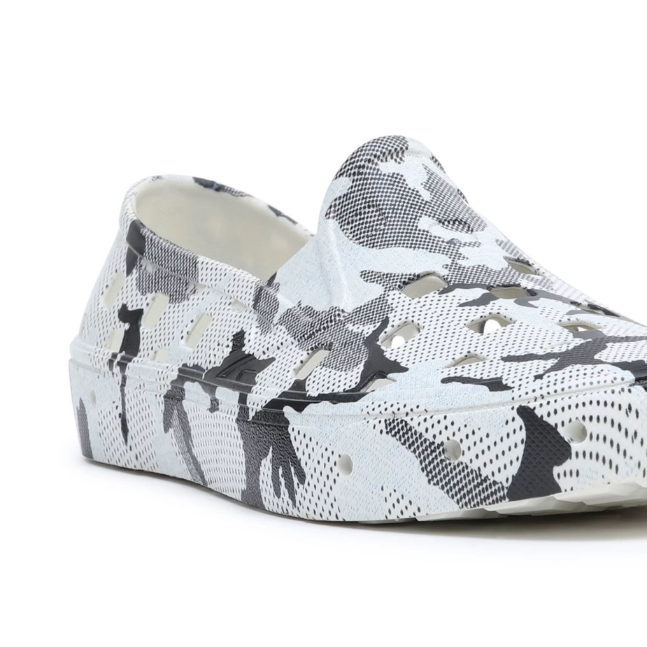 βανάκια Slip-on Trk παπούτσια γκρι-λευκό