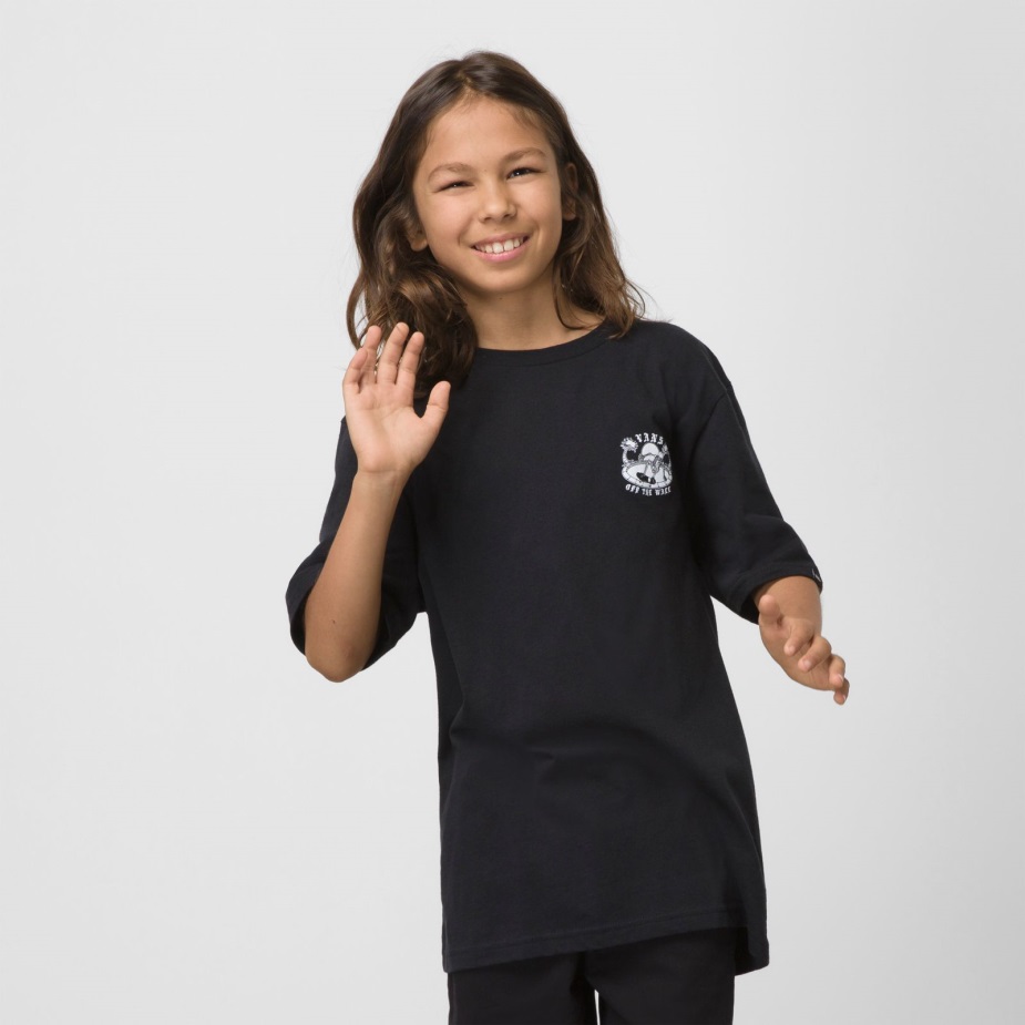 βανάκια παιδικά Layback παλάμες μπλουζάκι μαύρο