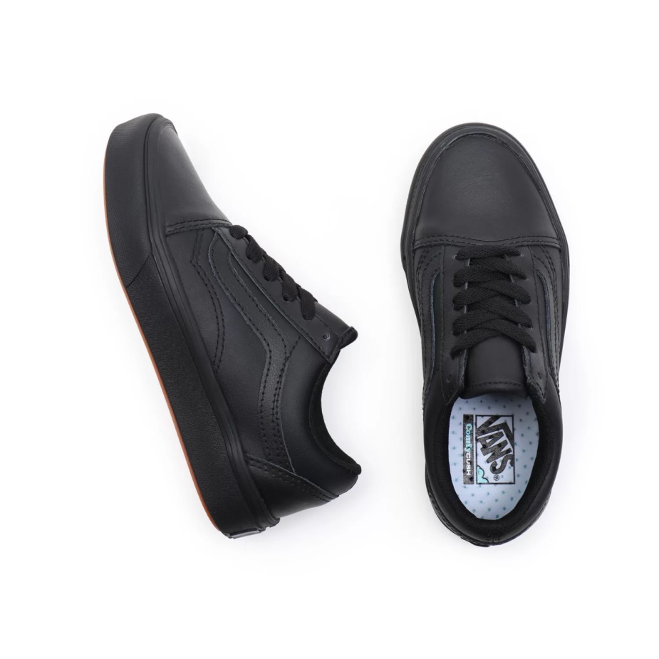 βανάκια παιδικά κλασικά ρουφηξιά Comfycush παλιά Skool παπούτσια (4-8 ετών) μαύρα