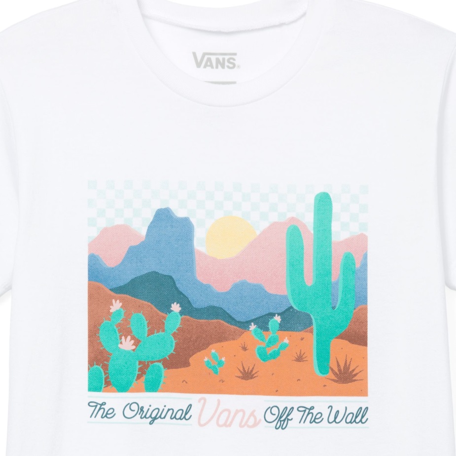 βανάκια παιδικά λουλούδια ερήμου λευκό μπλουζάκι