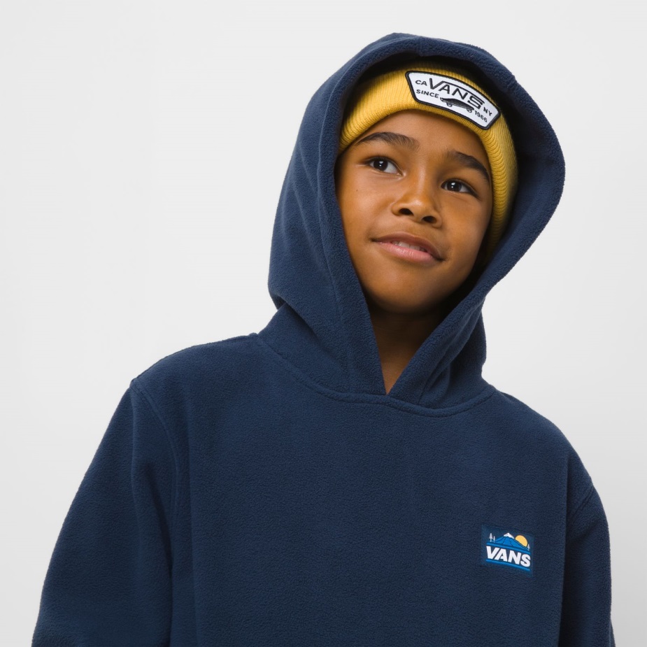 βανάκια παιδικά μπλουζ φόρεμα με κουκούλα πολικό φλις