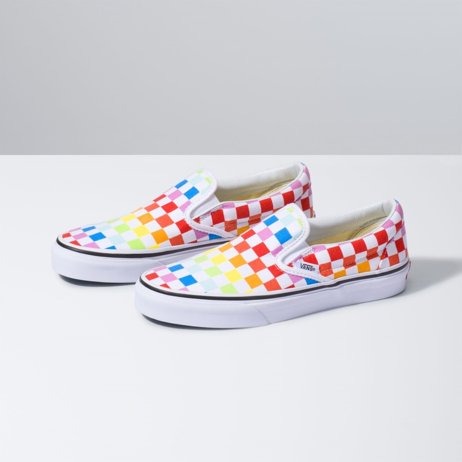 βανάκια παιδική σκακιέρα Slip-on Rainbow-true White
