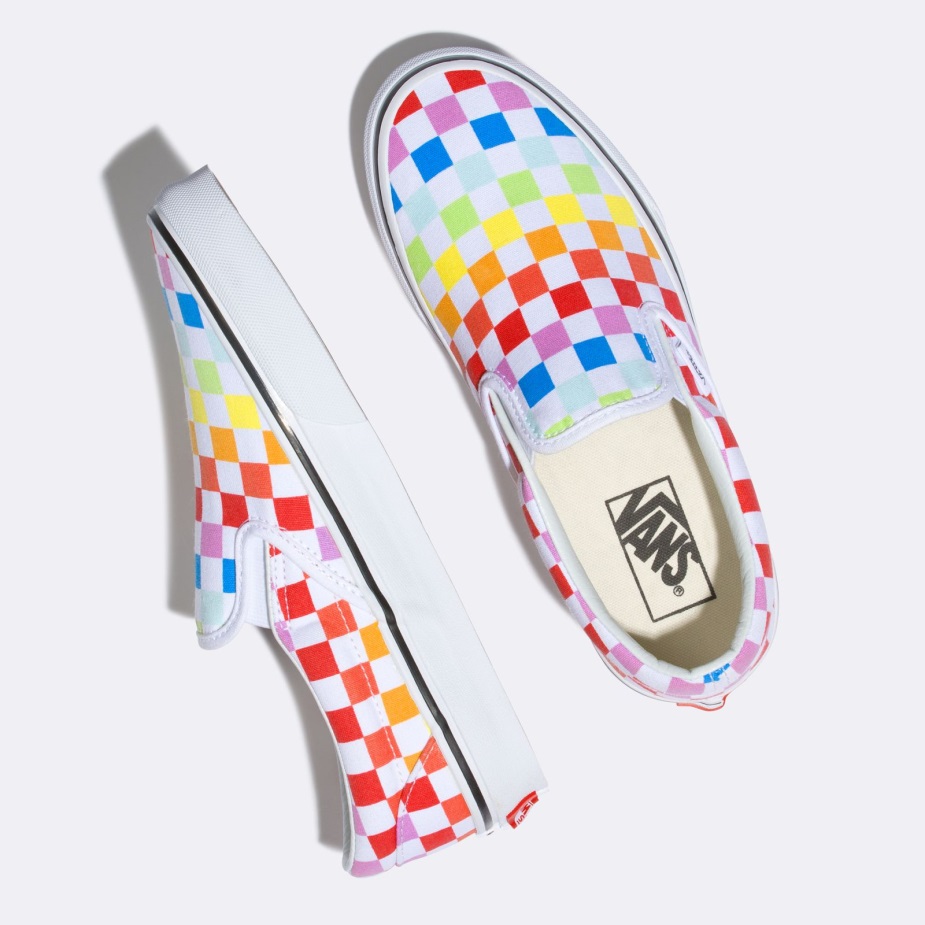 βανάκια παιδική σκακιέρα Slip-on Rainbow-true White