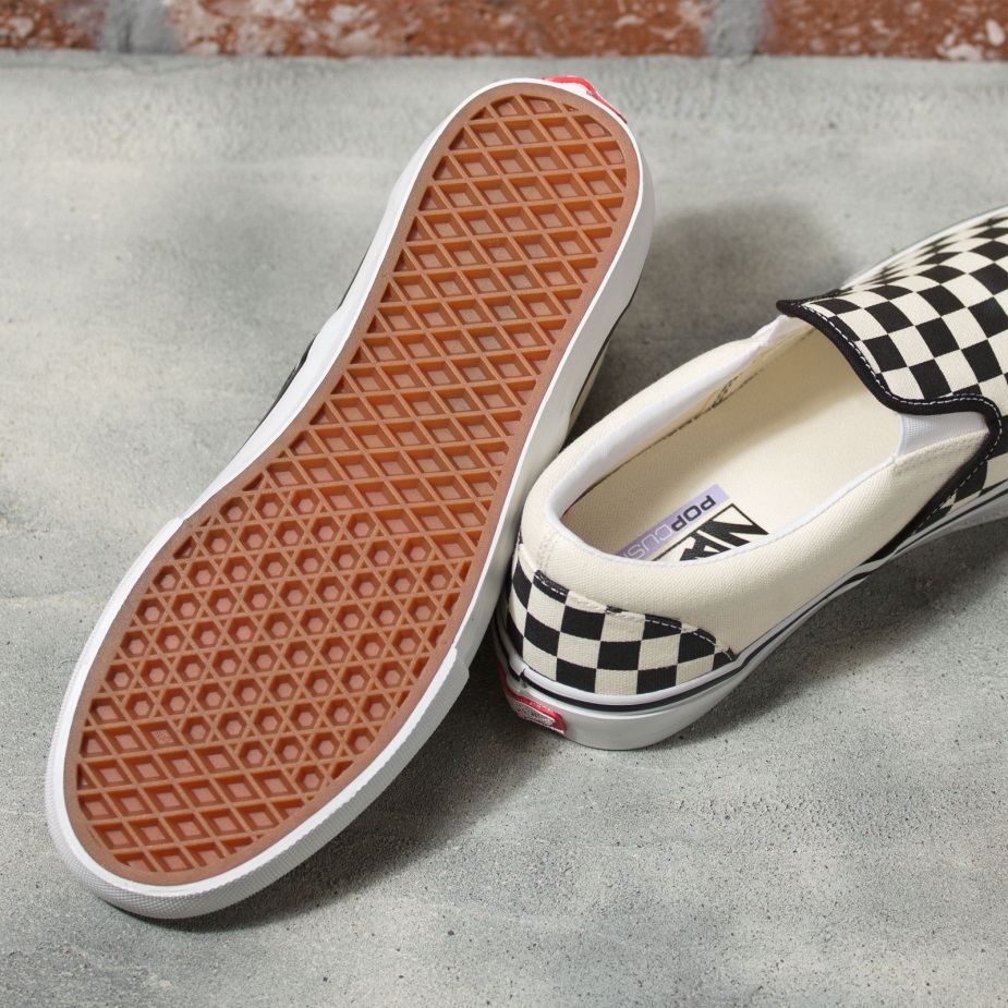 βανάκια σκακιέρας Skate Slip-on Black-off White