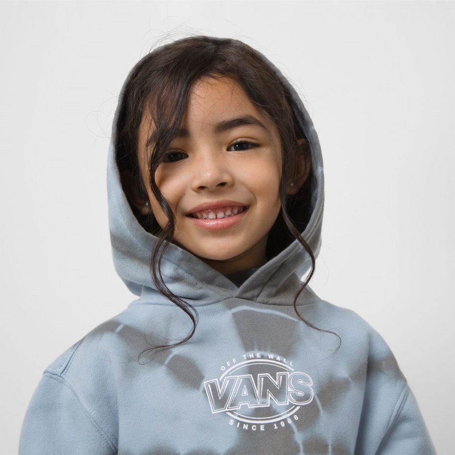 γραβάτα βαφής με κουκούλα Ashley Blue με λογότυπο για μικρά παιδιά