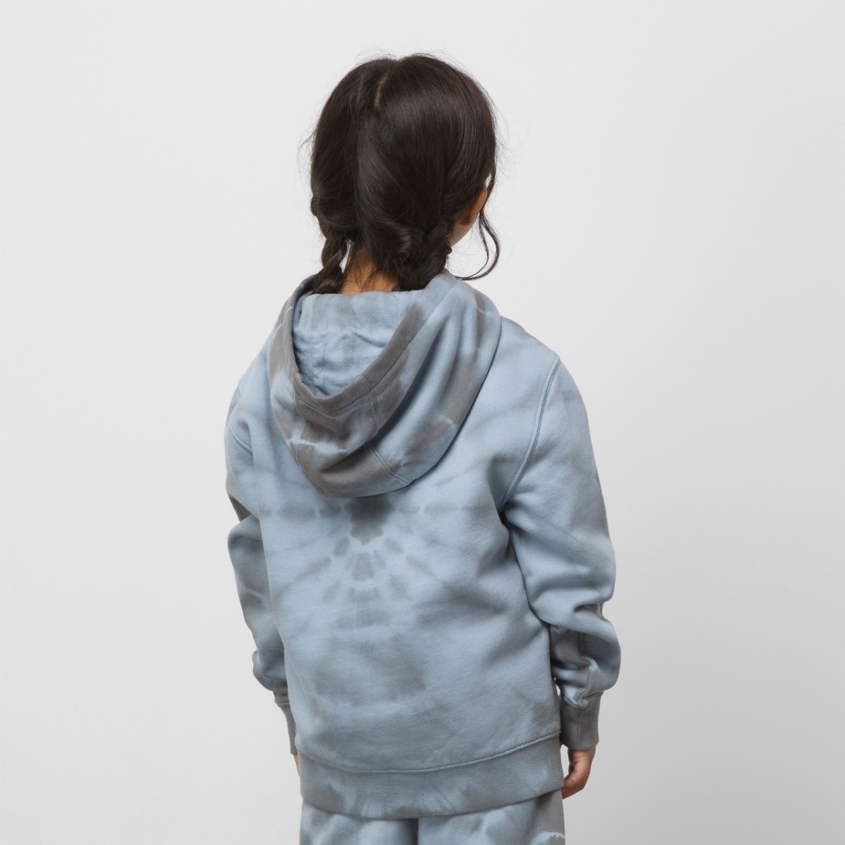 γραβάτα βαφής με κουκούλα Ashley Blue με λογότυπο για μικρά παιδιά