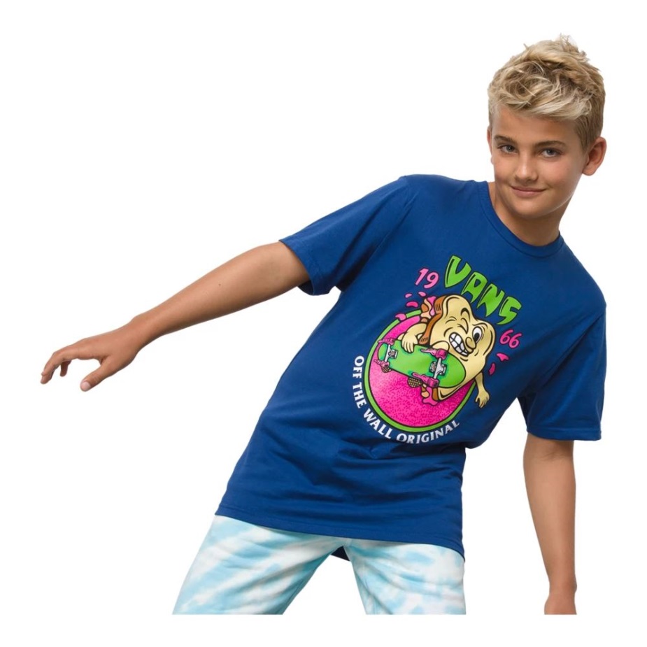 γραφικά βαμβακερά λιμόζ παιδικά μπλουζάκια μαρμελάδας για αγόρια Vans