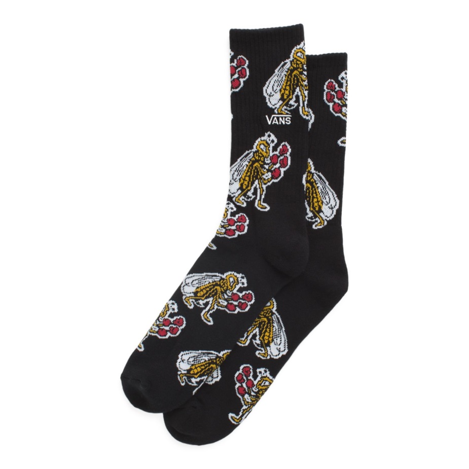 κάλτσες ερευνών πληρώματος σκακιέρας φορτηγών (1 ζευγάρι) μαύρες