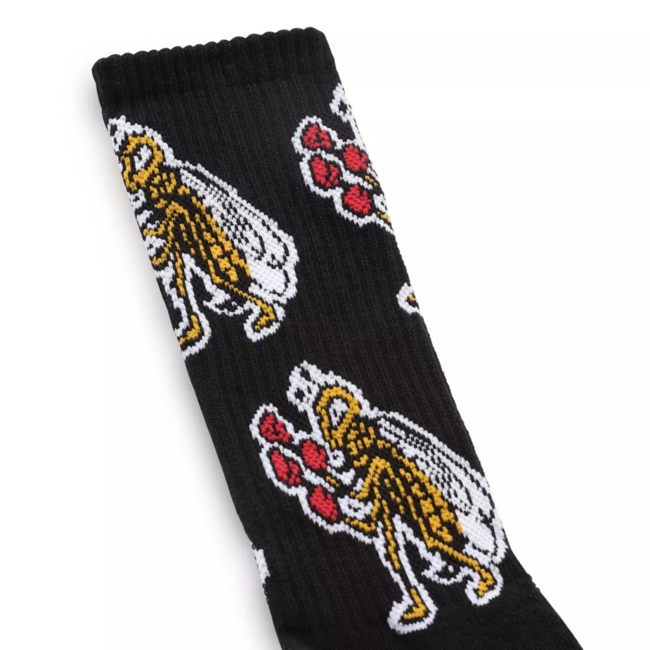 κάλτσες ερευνών πληρώματος σκακιέρας φορτηγών (1 ζευγάρι) μαύρες