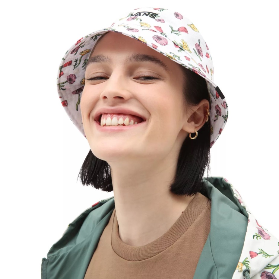 καπέλο κουβά Vans Hankley πολύλευκο