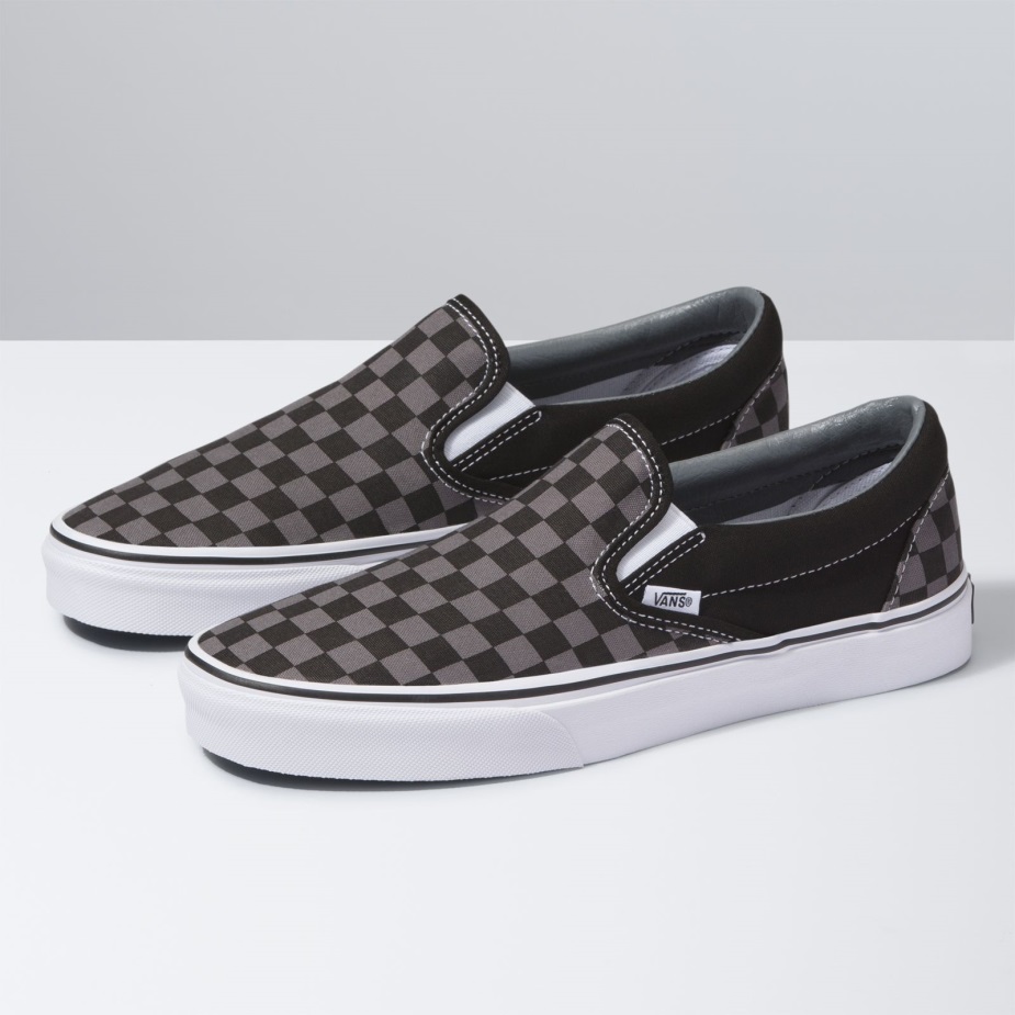 καρό φορτηγών Slip-on Black-pewter Check
