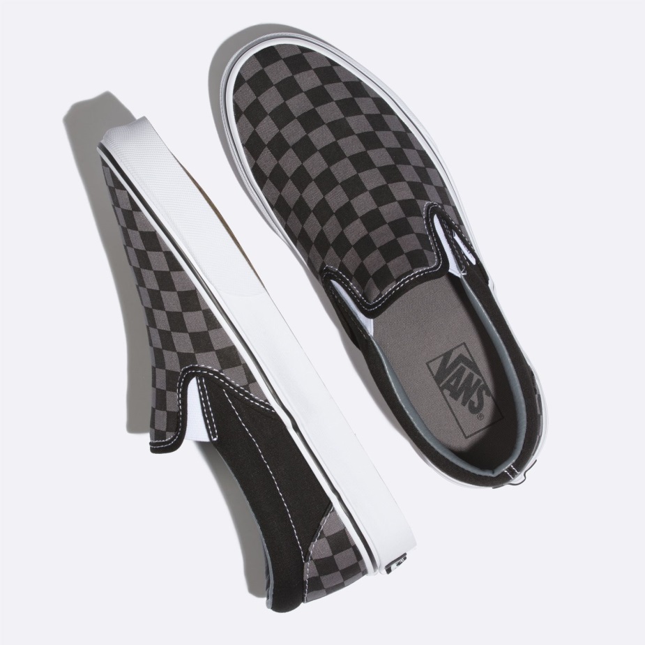 καρό φορτηγών Slip-on Black-pewter Check