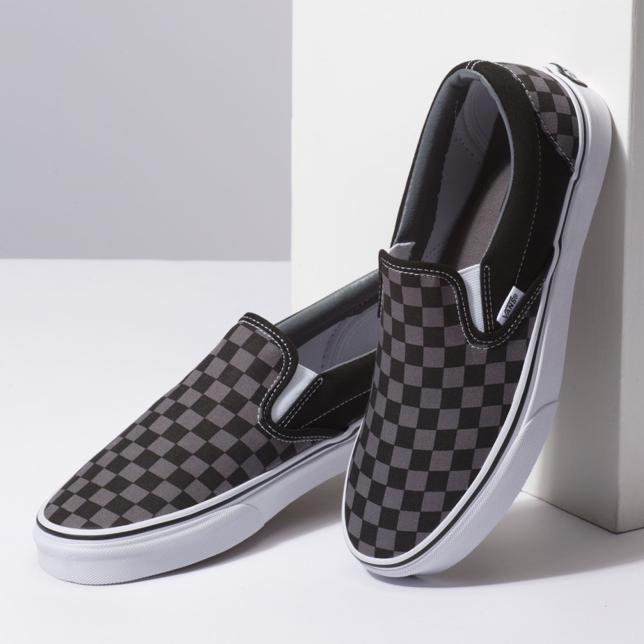 καρό φορτηγών Slip-on Black-pewter Check