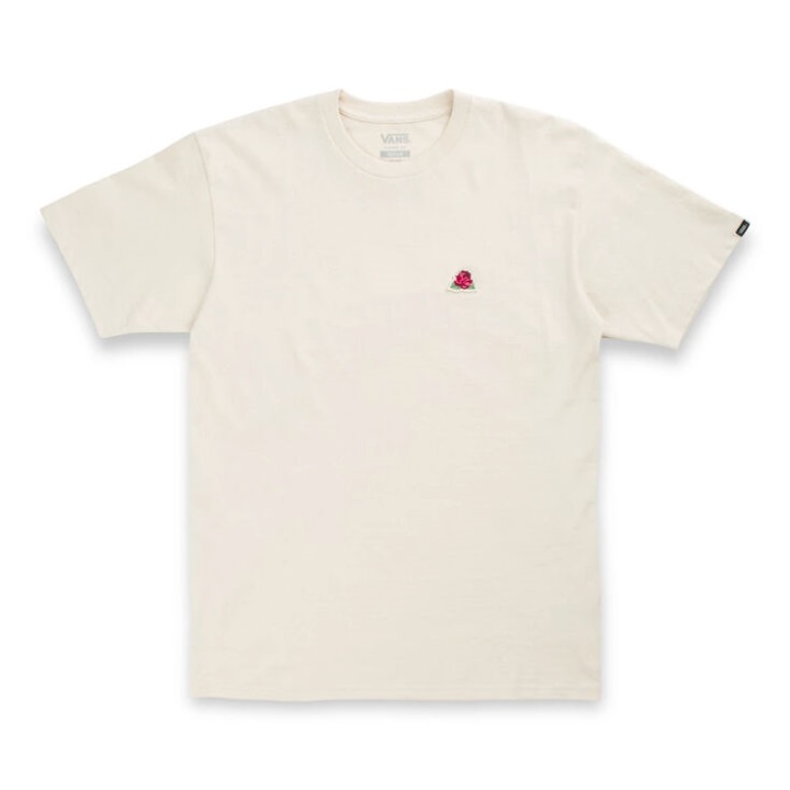 κεντητό μπλουζάκι Vans Anaheim λευκό