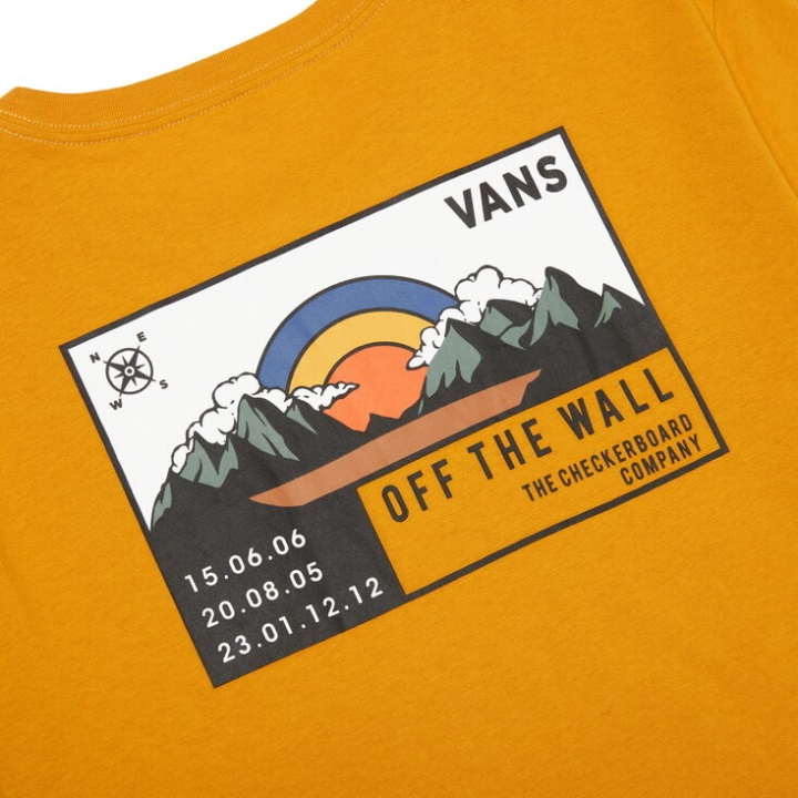 κοντομάνικο μπλουζάκι Vans Camper Gx σε χρυσοκαφέ