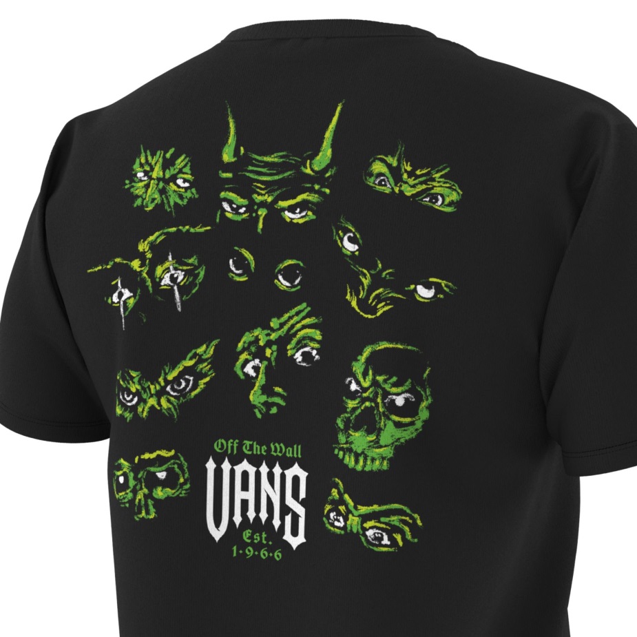 μάτια βαν με το σκούρο μπλουζάκι μαύρο