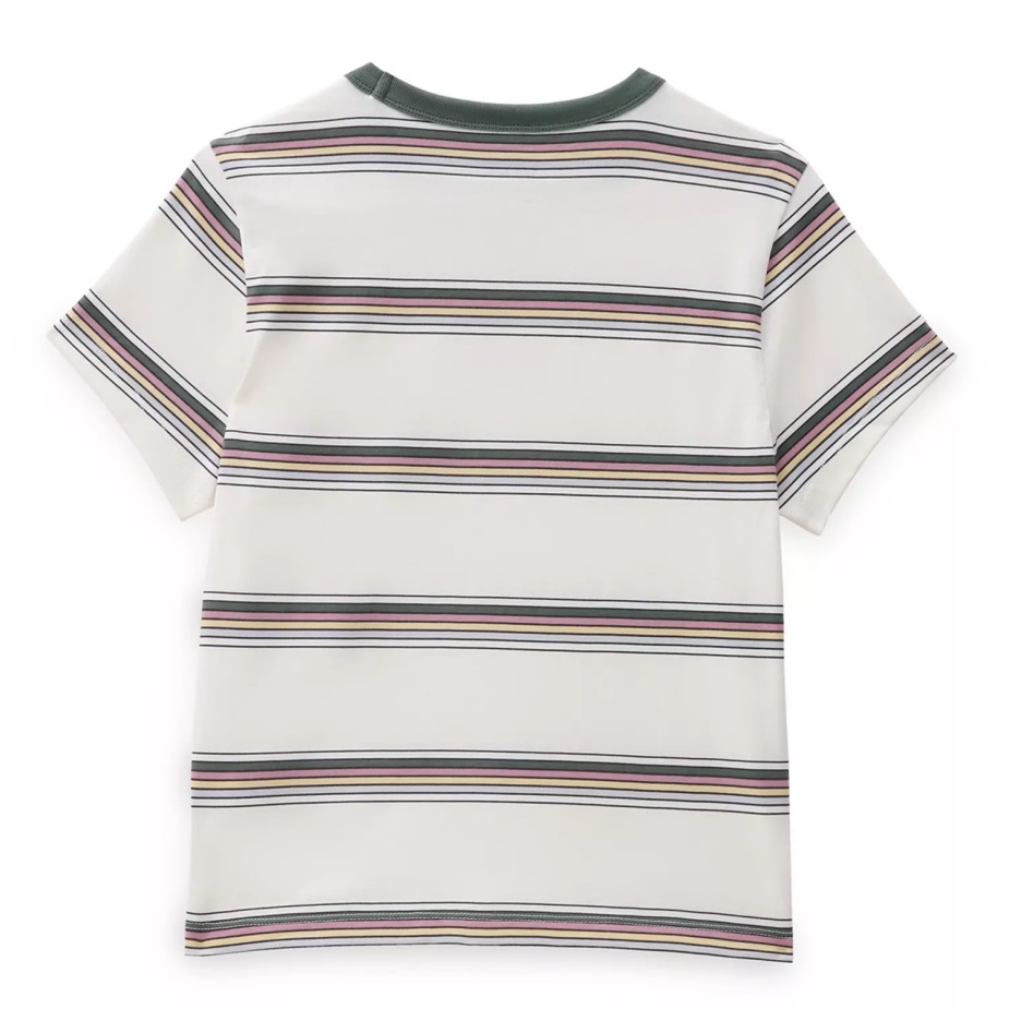 μίνι μπλουζάκι με γραμμή φορτηγών πράσινο-λευκό