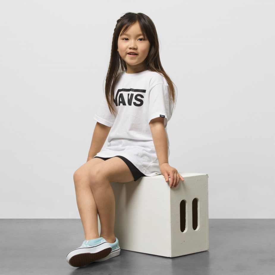 μικρά παιδικά βανάκια κλασικό μπλουζάκι άσπρο-μαύρο