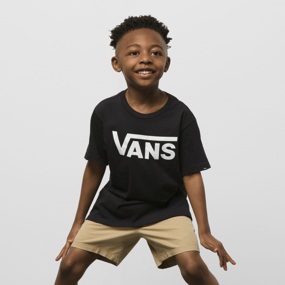 μικρά παιδικά βανάκια κλασικό μπλουζάκι μαύρο-άσπρο