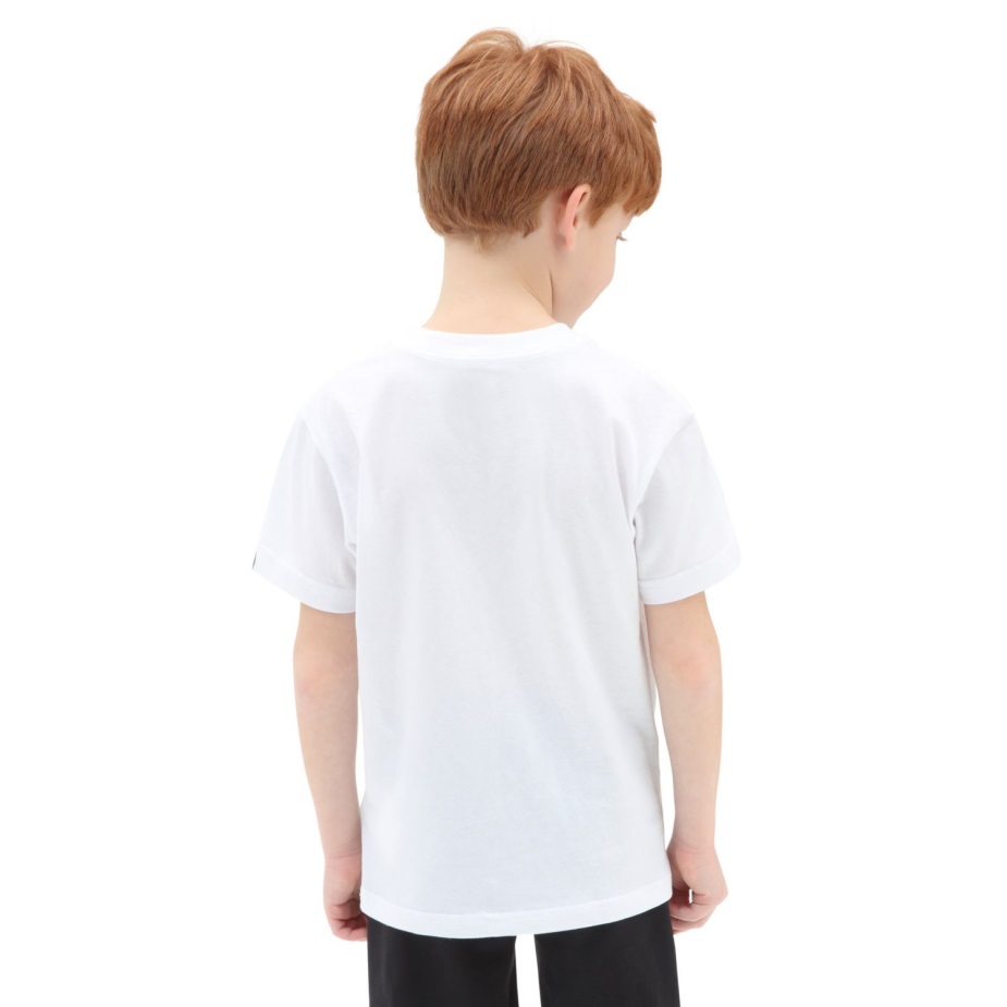 μικρά παιδικά βανάκια κλασικό μπλουζάκι με λογότυπο (2-8 ετών) λευκό