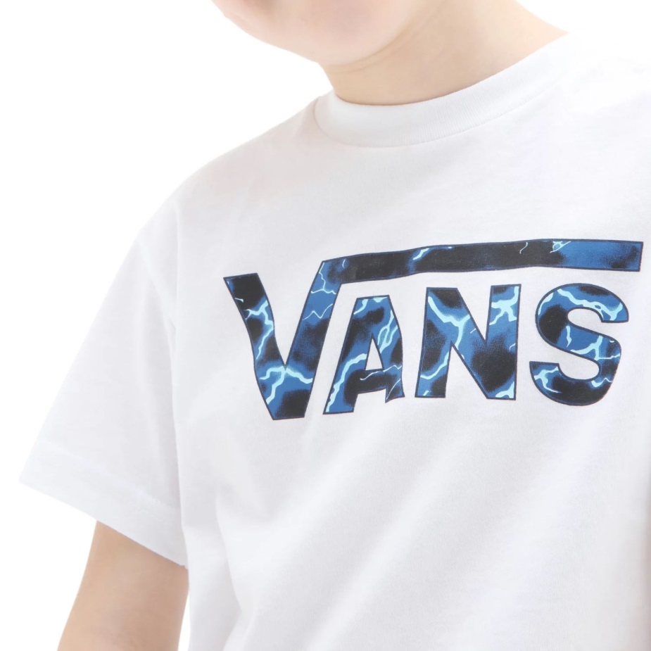 μικρά παιδικά βανάκια κλασικό μπλουζάκι με λογότυπο (2-8 ετών) λευκό