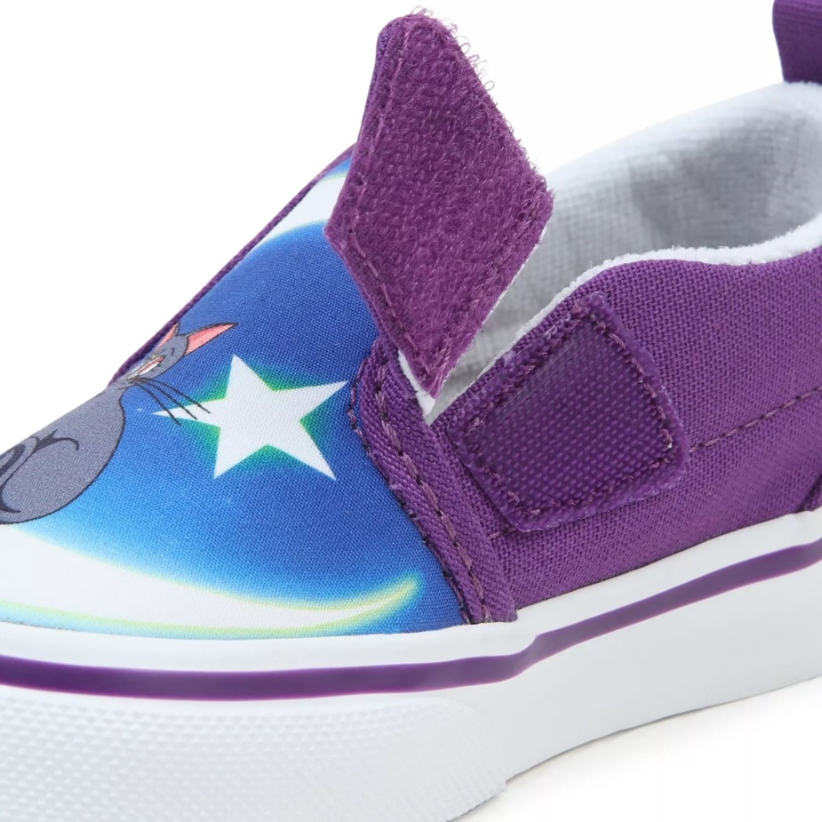 μικρά φορτηγά X όμορφος φύλακας Sailor Moon Slip-on V παπούτσια (1-4 ετών) μπλε-μωβ