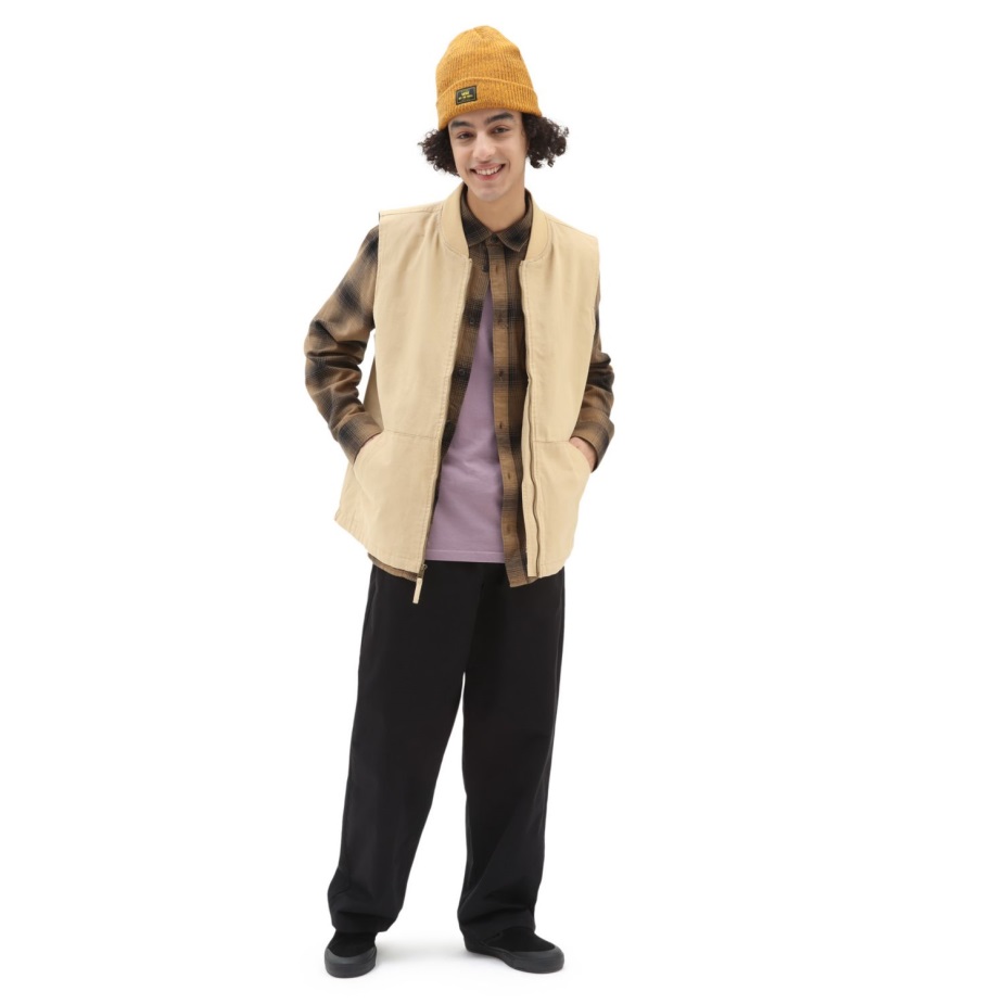 μπεζ πουκάμισο Vans Monterey