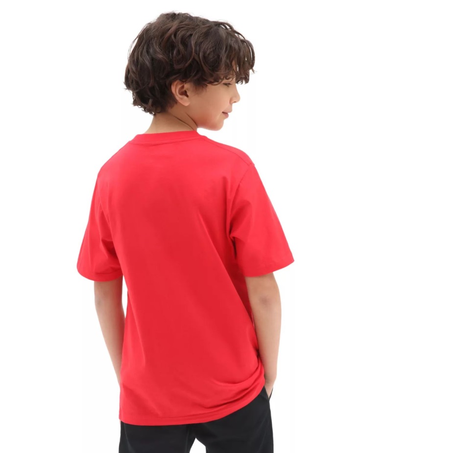 μπλουζάκι για αγόρια Vans κλασικό (8-14 ετών) κόκκινο