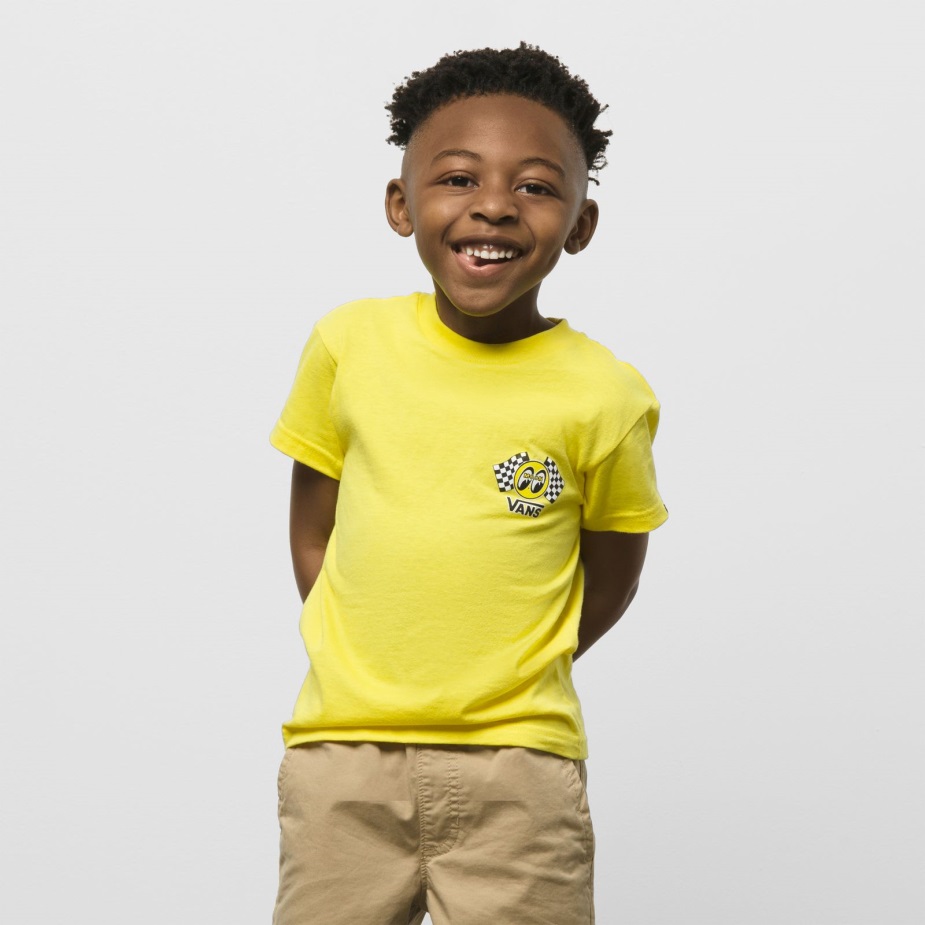 μπλουζάκι μικρών παιδιών βαν X Mooneyes ζωντανό κίτρινο