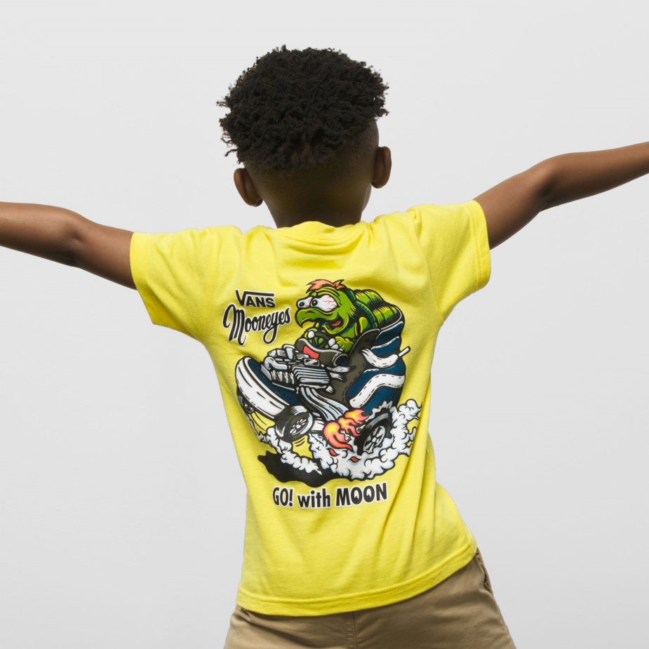 μπλουζάκι μικρών παιδιών βαν X Mooneyes ζωντανό κίτρινο